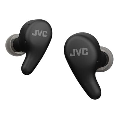 JVC HA-A23T-B Gumy Premium bezprzewodowe słuchawki z redukcją szumów, Bluetooth 5.4, trybem dźwięku otoczenia, 26 godzin pracy i półprzezroczystą obudową ładującą, USB-C, kolor czarny JVC HA-A23T-B Gumy Premium bezprzewodowe słuchawki z redukcją szumów, Bluetooth 5.4, trybem dźwięku otoczenia, 26 godzin pracy i półprzezroczystą obudową ładującą, USB-C, kolor czarny