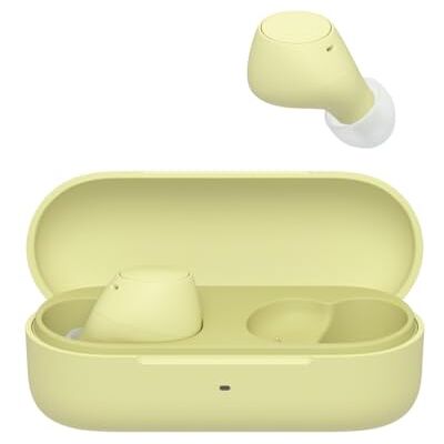 Sony TWS Słuchawki Douszne IPX4-C510, Małe, Lekkie, Bluetooth, Multipoint Connection, Ambient Sound, IPX4, Spotify Tap, Szybkie Ładowanie, Bateria 22 Godz., iOS i Android, Żółte Sony TWS Słuchawki Douszne IPX4-C510, Małe, Lekkie, Bluetooth, Multipoint Connection, Ambient Sound, IPX4, Spotify Tap, Szybkie Ładowanie, Bateria 22 Godz., iOS i Android, Żółte