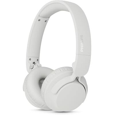 Philips Bezprzewodowe słuchawki nauszne TAH4000WH, 70 godzin odtwarzania, Dynamic Bass, przetworniki 32 mm, Bluetooth 6.0 Multipoint, wymienne poduszki i akumulator, lekka składana konstrukcja – białe Philips Bezprzewodowe słuchawki nauszne TAH4000WH, 70 godzin odtwarzania, Dynamic Bass, przetworniki 32 mm, Bluetooth 6.0 Multipoint, wymienne poduszki i akumulator, lekka składana konstrukcja – białe