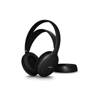 Philips SHC5000 bezprzewodowy zestaw słuchawkowy do telewizora, 30 godzin odtwarzania, zasięg 30 m, połączenie cyfrowe 2,4 G, wygodne dopasowanie nauszne, wymienna bateria, czysty dźwięk dialogowy Philips SHC5000 bezprzewodowy zestaw słuchawkowy do telewizora, 30 godzin odtwarzania, zasięg 30 m, połączenie cyfrowe 2,4 G, wygodne dopasowanie nauszne, wymienna bateria, czysty dźwięk dialogowy
