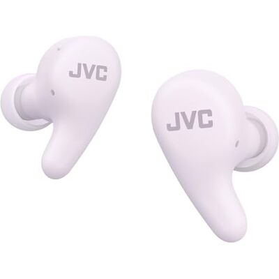 JVC HA-A23T-V Gumy Premium bezprzewodowe słuchawki z redukcją szumów, Bluetooth 5.4, trybem dźwięku otoczenia, czas pracy przez 26 godzin i przezroczyste etui ładujące, USB-C, kolor fioletowy JVC HA-A23T-V Gumy Premium bezprzewodowe słuchawki z redukcją szumów, Bluetooth 5.4, trybem dźwięku otoczenia, czas pracy przez 26 godzin i przezroczyste etui ładujące, USB-C, kolor fioletowy