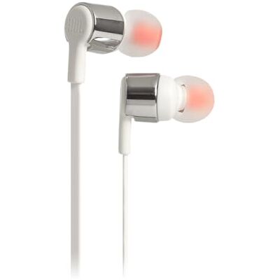 JBL Tune 210 Słuchawki douszne z 1 przyciskiem i wbudowanym mikrofonem, kompatybilne z urządzeniami Apple i Android, szare JBL Tune 210 Słuchawki douszne z 1 przyciskiem i wbudowanym mikrofonem, kompatybilne z urządzeniami Apple i Android, szare