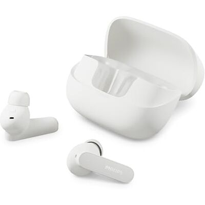 Philips Słuchawki douszne True Wireless TAT3000WT z Adaptive Noise Cancelling, 48 godzin odtwarzania, końcówki SecureFit, 6 mikrofonów, Bluetooth 6.0, Auracast, IPX4, kompaktowe etui – białe Philips Słuchawki douszne True Wireless TAT3000WT z Adaptive Noise Cancelling, 48 godzin odtwarzania, końcówki SecureFit, 6 mikrofonów, Bluetooth 6.0, Auracast, IPX4, kompaktowe etui – białe