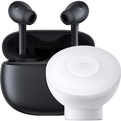 XIAOMI Buds 3 + Motion Light Night słuchawki z aktywną redukcją szumów do 40 dB (3 tryby redukcji szumów, tryb przezroczystości, IP55, do 32 godzin pracy na baterii), kolor czarny XIAOMI Buds 3 + Motion Light Night słuchawki z aktywną redukcją szumów do 40 dB (3 tryby redukcji szumów, tryb przezroczystości, IP55, do 32 godzin pracy na baterii), kolor czarny
