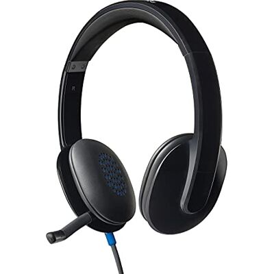 Logitech H540 Przewodowy zestaw słuchawkowy Słuchawki z mikrofonem, redukcja szumów, USB, regulacja nauszna, wskaźnik wyciszenia, PC/Mac/Laptop czarny Logitech H540 Przewodowy zestaw słuchawkowy Słuchawki z mikrofonem, redukcja szumów, USB, regulacja nauszna, wskaźnik wyciszenia, PC/Mac/Laptop czarny