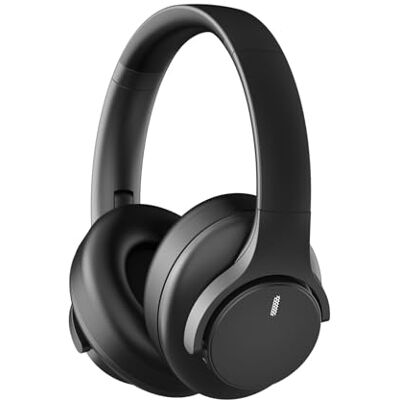 JADUFHU Słuchawki Bluetooth Over-Ear, 82 godziny pracy baterii, Bluetooth 5.4, składane, wbudowany mikrofon, bezprzewodowy, przewodowy, składany do podróży, pracy, nauki, kolor czarny JADUFHU Słuchawki Bluetooth Over-Ear, 82 godziny pracy baterii, Bluetooth 5.4, składane, wbudowany mikrofon, bezprzewodowy, przewodowy, składany do podróży, pracy, nauki, kolor czarny