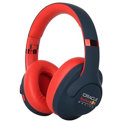 Oracle Red Bull Racing RB-HP130 słuchawki Bluetooth ze sterownikiem 40 mm, USB-C, akumulatorem 11 h, przyłączem AUX, składane, bezprzewodowe, nauszne słuchawki z mikrofonem do muzyki, gier, rozmów Oracle Red Bull Racing RB-HP130 słuchawki Bluetooth ze sterownikiem 40 mm, USB-C, akumulatorem 11 h, przyłączem AUX, składane, bezprzewodowe, nauszne słuchawki z mikrofonem do muzyki, gier, rozmów