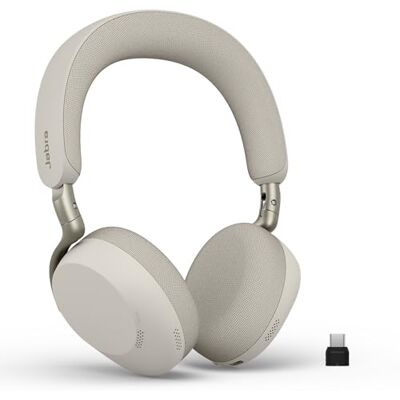Jabra Evolve3 75 Bezprzewodowy Zestaw Słuchawkowy Bluetooth, Ciepły Szary Z Mikrofonem do Pracy, USB-C, AI Połączenia, Zaawansowana Aktywna Redukcja Szumów, 22h Bateria, do Online Meeting Apps Jabra Evolve3 75 Bezprzewodowy Zestaw Słuchawkowy Bluetooth, Ciepły Szary Z Mikrofonem do Pracy, USB-C, AI Połączenia, Zaawansowana Aktywna Redukcja Szumów, 22h Bateria, do Online Meeting Apps