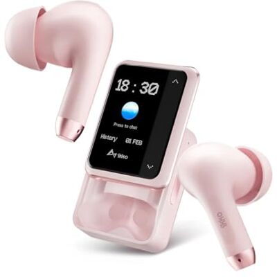 OBA Bezprzewodowe słuchawki douszne TWS AI Smart Ikko Active Buds: słuchawki z redukcją szumów, połączenie Bluetooth, funkcja natychmiastowego tłumacza, 4G SIM, Wi-Fi, czas pracy do 30 godzin, czat GPT OBA Bezprzewodowe słuchawki douszne TWS AI Smart Ikko Active Buds: słuchawki z redukcją szumów, połączenie Bluetooth, funkcja natychmiastowego tłumacza, 4G SIM, Wi-Fi, czas pracy do 30 godzin, czat GPT