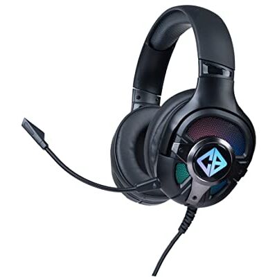 Cosmic Byte Oberon 7.1 RGB Gaming przewodowe słuchawki nauszne z mikrofonem z podwójnym wejściem USB i gniazdem 3,5 mm, zdejmowane, obrotowe nauszniki o 90° (czarne) Cosmic Byte Oberon 7.1 RGB Gaming przewodowe słuchawki nauszne z mikrofonem z podwójnym wejściem USB i gniazdem 3,5 mm, zdejmowane, obrotowe nauszniki o 90° (czarne)