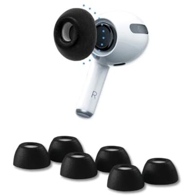 COMPLY 3.0 Premium piankowe zatyczki do uszu, kompatybilne z Apple AirPods Pro Gen 1 i 2, mały rozmiar, nowa edycja limitowana, Phantom Black, 3 pary, izolacja Superior Noise, Made in The USA COMPLY 3.0 Premium piankowe zatyczki do uszu, kompatybilne z Apple AirPods Pro Gen 1 i 2, mały rozmiar, nowa edycja limitowana, Phantom Black, 3 pary, izolacja Superior Noise, Made in The USA