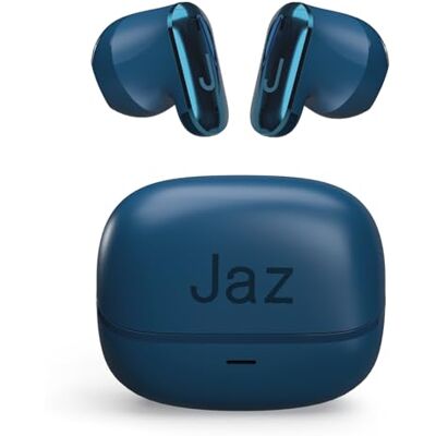 JAZ Orion Semi Douszne słuchawki douszne True Wireless Stereo, Ultra Compatti, etui ładujące, wbudowany mikrofon, sterowanie dotykowe, do smartfona, tabletu, laptopa, 20 godzin, kolor niebieski JAZ Orion Semi Douszne słuchawki douszne True Wireless Stereo, Ultra Compatti, etui ładujące, wbudowany mikrofon, sterowanie dotykowe, do smartfona, tabletu, laptopa, 20 godzin, kolor niebieski