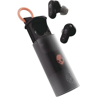 Skullcandy Dime Evo Wireless Earbuds, Bluetooth Headphones, Noise Isolating Fit, Up to 36 Hours Battery, Microphone for iPhone Android, Easy Carry with Clip-Anywhere Case True Black Skullcandy Dime Evo Wireless Earbuds, Bluetooth Headphones, Noise Isolating Fit, Up to 36 Hours Battery, Microphone for iPhone Android, Easy Carry with Clip-Anywhere Case True Black