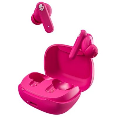 Skullcandy Smokin' Buds bezprzewodowe słuchawki douszne, słuchawki Bluetooth, izolujące hałas, bateria do 20 godzin, IPX4 odporne na pot i wodę, mikrofon do iPhone'a z systemem Android – różowy Skullcandy Smokin' Buds bezprzewodowe słuchawki douszne, słuchawki Bluetooth, izolujące hałas, bateria do 20 godzin, IPX4 odporne na pot i wodę, mikrofon do iPhone'a z systemem Android – różowy
