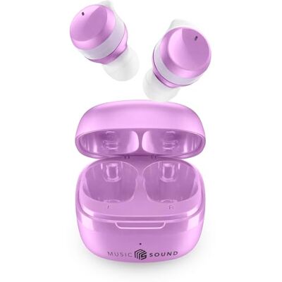 Music Sound Flow – bezprzewodowy zestaw słuchawkowy Bluetooth – czas odtwarzania 25 godzin – fioletowy Music Sound Flow – bezprzewodowy zestaw słuchawkowy Bluetooth – czas odtwarzania 25 godzin – fioletowy