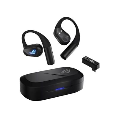 Asus ROG Cetra Open Wireless Słuchawki do gier (2,4 GHz i BT, ROG SpeedNova, przetworniki membranowe DLC 14,2 mm, Redukcja szumów AI, odtwarzanie 16 godzin, IPX5) Czarny Asus ROG Cetra Open Wireless Słuchawki do gier (2,4 GHz i BT, ROG SpeedNova, przetworniki membranowe DLC 14,2 mm, Redukcja szumów AI, odtwarzanie 16 godzin, IPX5) Czarny