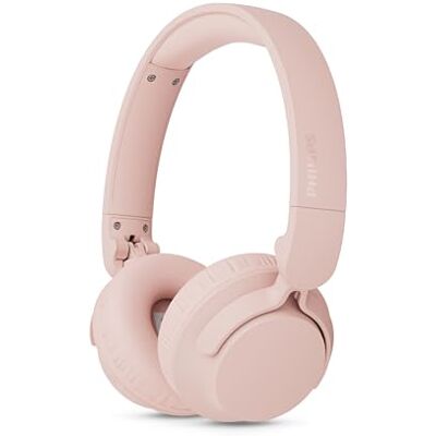 Philips Bezprzewodowe słuchawki nauszne TAH4000PK, 70 godzin odtwarzania, Dynamic Bass, przetworniki 32mm, Bluetooth 6.0 Multipoint, wymienne poduszki i akumulator, lekka składana konstrukcja – różowe Philips Bezprzewodowe słuchawki nauszne TAH4000PK, 70 godzin odtwarzania, Dynamic Bass, przetworniki 32mm, Bluetooth 6.0 Multipoint, wymienne poduszki i akumulator, lekka składana konstrukcja – różowe