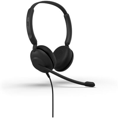 Jabra Nowość Evolve 10 zestaw słuchawkowy z mikrofonem i funkcją redukcji szumów do komputerów stacjonarnych/laptopów — USB-A — lekki — sterowanie połączeniami/głośnością do spotkań online — czarny Jabra Nowość Evolve 10 zestaw słuchawkowy z mikrofonem i funkcją redukcji szumów do komputerów stacjonarnych/laptopów — USB-A — lekki — sterowanie połączeniami/głośnością do spotkań online — czarny