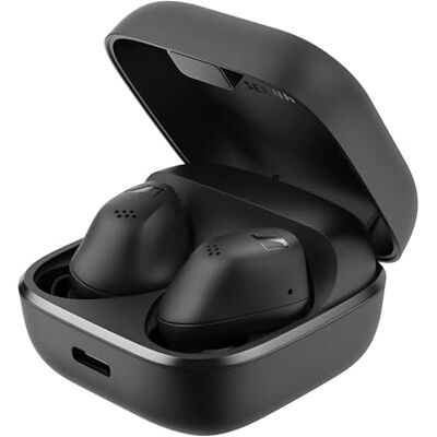 Sennheiser ACCENTUM True Wireless słuchawki – krystalicznie czysty dźwięk z hybrydową ANC, ergonomiczna konstrukcja, 28-godz. żywotność baterii i podwójny mikrofon z jakością połączeń – kolor czarny Sennheiser ACCENTUM True Wireless słuchawki – krystalicznie czysty dźwięk z hybrydową ANC, ergonomiczna konstrukcja, 28-godz. żywotność baterii i podwójny mikrofon z jakością połączeń – kolor czarny