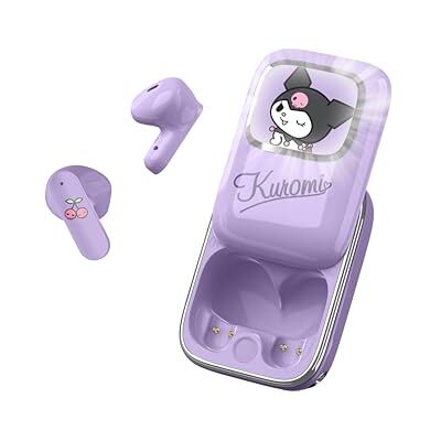 OTL Technologies Kuromi Przesuwne słuchawki TWS z etui ładującym, Bluetooth 5.3, sterowaniem dotykowym, LED, USB-C, 6 godzin autonomii, silikonowe końcówki OTL Technologies Kuromi Przesuwne słuchawki TWS z etui ładującym, Bluetooth 5.3, sterowaniem dotykowym, LED, USB-C, 6 godzin autonomii, silikonowe końcówki