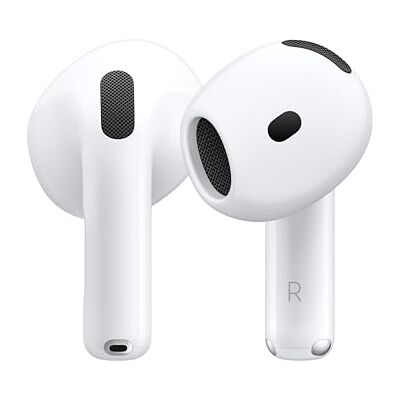 Apple AirPods 4, Bezprzewodowe słuchawki douszne AirPods 4, słuchawki Bluetooth, Spersonalizowany dźwięk przestrzenny, odporność na pot i wodę, etui ładujące USB‑C Apple AirPods 4, Bezprzewodowe słuchawki douszne AirPods 4, słuchawki Bluetooth, Spersonalizowany dźwięk przestrzenny, odporność na pot i wodę, etui ładujące USB‑C