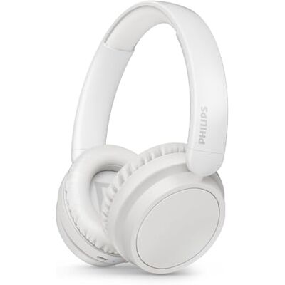 Philips TAH5219WT/00 Lekkie Bezprzewodowe Słuchawki Nauszne Bluetooth – Do 65 godz. pracy, naturalny dźwięk, wyraźne rozmowy, dynamiczny bas, ładowanie USB‑C 2 godz., miękkie etui – Białe Philips TAH5219WT/00 Lekkie Bezprzewodowe Słuchawki Nauszne Bluetooth – Do 65 godz. pracy, naturalny dźwięk, wyraźne rozmowy, dynamiczny bas, ładowanie USB‑C 2 godz., miękkie etui – Białe