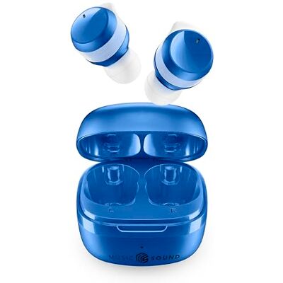 Music Sound Flow – bezprzewodowy zestaw słuchawkowy Bluetooth – czas odtwarzania 25 godzin – niebieski Music Sound Flow – bezprzewodowy zestaw słuchawkowy Bluetooth – czas odtwarzania 25 godzin – niebieski