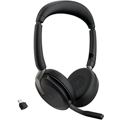 Jabra Evolve2 65 Flex zestaw słuchawkowy stereo z Bluetooth, bezprzewodowa podkładka ładująca, technologia ClearVoice z redukcją szumów i hybrydowa ANC, certyfikat dla MS Teams czarny Jabra Evolve2 65 Flex zestaw słuchawkowy stereo z Bluetooth, bezprzewodowa podkładka ładująca, technologia ClearVoice z redukcją szumów i hybrydowa ANC, certyfikat dla MS Teams czarny