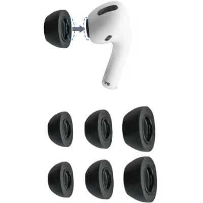 COMPLY Airpods Pro 44-50203-21 Zatyczki do Uszu, Czarny, 3 pary COMPLY Airpods Pro 44-50203-21 Zatyczki do Uszu, Czarny, 3 pary