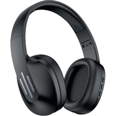 Nilox Słuchawki nauszne Bluetooth z mikrofonem, 7 godzin pracy, regulowany pałąk i miękkie wyściełane nauszniki dla optymalnego komfortu Nilox Słuchawki nauszne Bluetooth z mikrofonem, 7 godzin pracy, regulowany pałąk i miękkie wyściełane nauszniki dla optymalnego komfortu