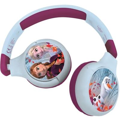 LEXIBOOK Disney Królowa Lodu słuchawki Bluetooth 2 w 1 dla dzieci, stereo, bezprzewodowe przewody, bezpieczne dla dzieci, dla chłopców i dziewczynek, składane, regulowane, niebieski/fioletowy LEXIBOOK Disney Królowa Lodu słuchawki Bluetooth 2 w 1 dla dzieci, stereo, bezprzewodowe przewody, bezpieczne dla dzieci, dla chłopców i dziewczynek, składane, regulowane, niebieski/fioletowy