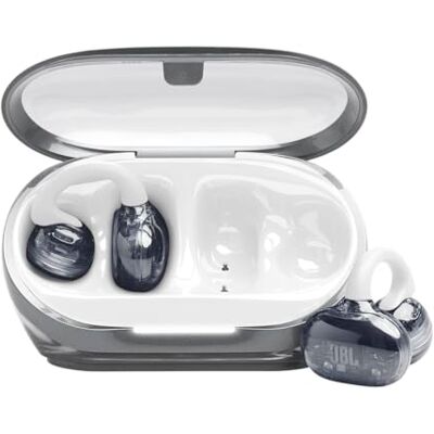 JBL Soundgear Clips True Wireless słuchawki o otwartej konstrukcji, SonicArc Design, do 32 godzin działania, odporne na wodę i kurz IP54, technologia OpenSound, Ghost White JBL Soundgear Clips True Wireless słuchawki o otwartej konstrukcji, SonicArc Design, do 32 godzin działania, odporne na wodę i kurz IP54, technologia OpenSound, Ghost White