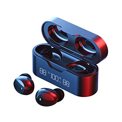 SSinaaes Słuchawki Bezprzewodowe, Słuchawki douszne Bluetooth 5.1, Głęboki Grave, Mikrofon High Definition, IPX7 Wodoodporny Sportowe kaski z etui ładującym USB-C SSinaaes Słuchawki Bezprzewodowe, Słuchawki douszne Bluetooth 5.1, Głęboki Grave, Mikrofon High Definition, IPX7 Wodoodporny Sportowe kaski z etui ładującym USB-C