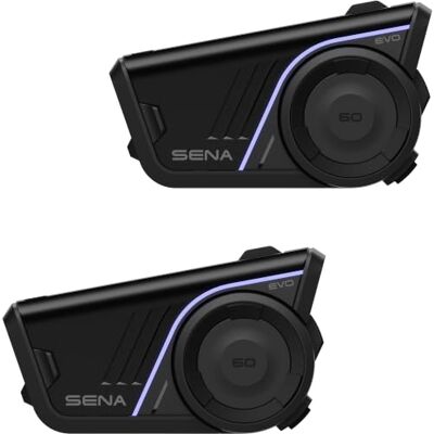 Sena 60S Evo Motocyklowe słuchawki komunikacyjne Bluetooth z dźwiękiem Bose, siatka i fala interkomowa, wodoodporna IPX7, zestawy montażowe do dwóch kasków, sterowanie głosem i redukcją szumów Sena 60S Evo Motocyklowe słuchawki komunikacyjne Bluetooth z dźwiękiem Bose, siatka i fala interkomowa, wodoodporna IPX7, zestawy montażowe do dwóch kasków, sterowanie głosem i redukcją szumów
