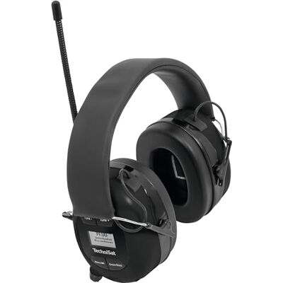 TechniSat STEREOMAN DAB+ OD – bezprzewodowe słuchawki stereo DAB+/FM Bluetooth (DAB+/FM, odbiór radia, krótka antena, wbudowany mikrofon, ochrona słuchu, do użytku na zewnątrz), czarne TechniSat STEREOMAN DAB+ OD – bezprzewodowe słuchawki stereo DAB+/FM Bluetooth (DAB+/FM, odbiór radia, krótka antena, wbudowany mikrofon, ochrona słuchu, do użytku na zewnątrz), czarne