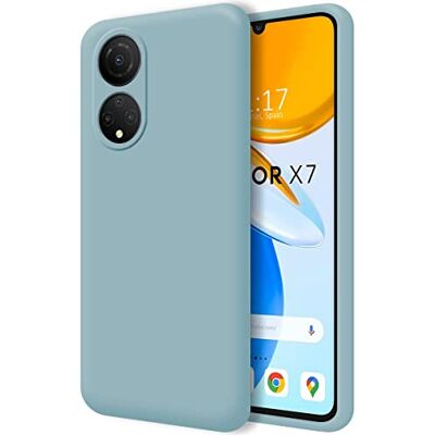 TUMUNDOSMARTPHONE Pokrowiec z płynnego silikonu Huawei Honor X7 - Etui TUMUNDOSMARTPHONE Pokrowiec z płynnego silikonu Huawei Honor X7 - Etui