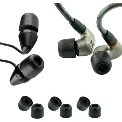 COMPLY Tx-200 Isolation Plus czarne końcówki douszne średnie x3 COMPLY Tx-200 Isolation Plus czarne końcówki douszne średnie x3