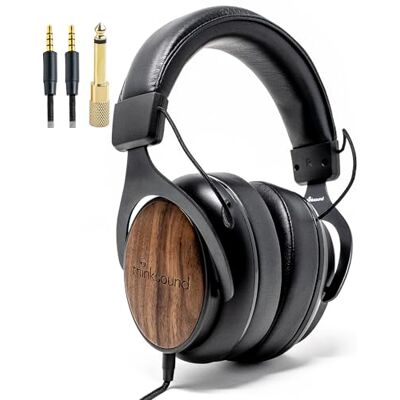 thinksound ov21 Przewodowe, zamknięte tylne słuchawki z mikrofonem – wykonane z drewna pozyskiwanego w sposób zrównoważony – stworzone dla entuzjastów muzyki, audiofilów, twórców podcastów i thinksound ov21 Przewodowe, zamknięte tylne słuchawki z mikrofonem – wykonane z drewna pozyskiwanego w sposób zrównoważony – stworzone dla entuzjastów muzyki, audiofilów, twórców podcastów i