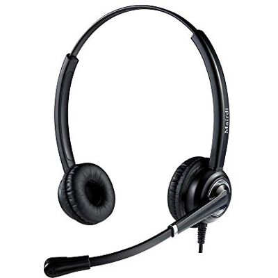 Cablematic Podwójne słuchawki z mikrofonem Kompatybilny z modelami KG10 Plantronics QD Cablematic Podwójne słuchawki z mikrofonem Kompatybilny z modelami KG10 Plantronics QD