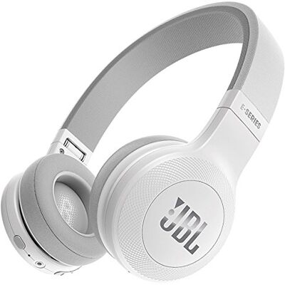 JBL E45BT słuchawki nauszne Bluetooth w kolorze białym – słuchawki z tekstylnym pałąkiem i zdejmowanym kablem wtykowym typu jack – czas pracy baterii do 16 godzin JBL E45BT słuchawki nauszne Bluetooth w kolorze białym – słuchawki z tekstylnym pałąkiem i zdejmowanym kablem wtykowym typu jack – czas pracy baterii do 16 godzin