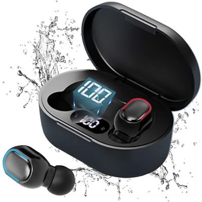 StrawExpert Bezprzewodowy zestaw słuchawkowy stereofoniczny Bluetooth 5.0 i wyświetlacz LCD, bezprzewodowy zestaw słuchawkowy Bluetooth do ucha wbudowany mikrofon HD, wodoodporny IPX7, szybkie ładowanie USB do telefonu iOS Android StrawExpert Bezprzewodowy zestaw słuchawkowy stereofoniczny Bluetooth 5.0 i wyświetlacz LCD, bezprzewodowy zestaw słuchawkowy Bluetooth do ucha wbudowany mikrofon HD, wodoodporny IPX7, szybkie ładowanie USB do telefonu iOS Android