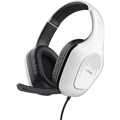 GXTrust 418W Rayne Lekkie Słuchawki Gamingowe PC Xbox PS4 PS5 Switch Smartfon 3.5 mm, Kabel 200cm, Przetworniki 50mm, Odchylany Mikrofon, Przewodowy Zestaw Słuchawkowy Wokółuszny, Biały GXTrust 418W Rayne Lekkie Słuchawki Gamingowe PC Xbox PS4 PS5 Switch Smartfon 3.5 mm, Kabel 200cm, Przetworniki 50mm, Odchylany Mikrofon, Przewodowy Zestaw Słuchawkowy Wokółuszny, Biały