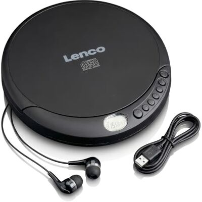 Lenco CD-010 Diskman, Czarny, 148 x 137 x 24 mm Lenco CD-010 Diskman, Czarny, 148 x 137 x 24 mm