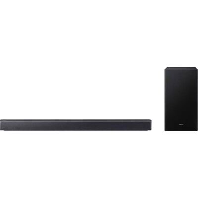 Samsung HW-B460GF B-Series 2.1-kanałowy soundbar do telewizora, głośnik TV z bezprzewodowym subwooferem 6,5", tryb gier, adaptacyjny dźwięk, tryb Bass Boost, wirtualny dźwięk przestrzenny Samsung HW-B460GF B-Series 2.1-kanałowy soundbar do telewizora, głośnik TV z bezprzewodowym subwooferem 6,5", tryb gier, adaptacyjny dźwięk, tryb Bass Boost, wirtualny dźwięk przestrzenny