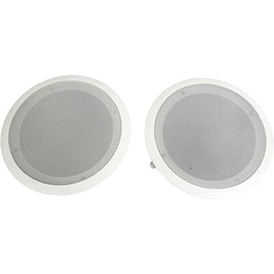 Pyle 8'' 2-Way Midbass Woofer Speakers Pair In-Wall/In-Ceiling Woofer Speaker System 1'' High Temperature Voice Coil Flush Mount Design w/50Hz 20kHz Frequency Response 250 Watts Peak PDIC81RD Pyle 8'' 2-Way Midbass Woofer Speakers Pair In-Wall/In-Ceiling Woofer Speaker System 1'' High Temperature Voice Coil Flush Mount Design w/50Hz 20kHz Frequency Response 250 Watts Peak PDIC81RD