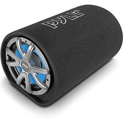 Pyle 8" Carpeted Subwoofer Tube Speaker – 400W High-Powered Car Audio Bass Speaker, 2” Aluminum Voice Coil, 4 Ohm, 35Hz-800Hz Frequency, Blue Polyprone Cone, Rubber Edge Suspension, Easy Install Pyle 8" Carpeted Subwoofer Tube Speaker – 400W High-Powered Car Audio Bass Speaker, 2” Aluminum Voice Coil, 4 Ohm, 35Hz-800Hz Frequency, Blue Polyprone Cone, Rubber Edge Suspension, Easy Install