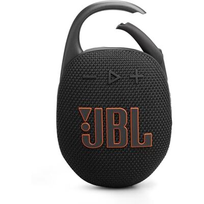 JBL Clip 5, Przenośny Bezprzewodowy Głośnik, Czarny Bluetooth ,Wodoodporny i Pyłoszczelny IP67, do 12 H Pracy na Baterii, Aplikacja Portable, Zintegrowany Karabińczyk JBL Clip 5, Przenośny Bezprzewodowy Głośnik, Czarny Bluetooth ,Wodoodporny i Pyłoszczelny IP67, do 12 H Pracy na Baterii, Aplikacja Portable, Zintegrowany Karabińczyk