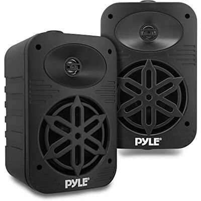 Pyle Indoor Outdoor Speakers Pair 500 Watt Dual Waterproof 5.25” 2-Way Full Range Speaker System w/ 1/2” High Compliance Polymer Tweeter In-Home, Boat, Marine, Deck, Patio, Poolside (Black) Pyle Indoor Outdoor Speakers Pair 500 Watt Dual Waterproof 5.25” 2-Way Full Range Speaker System w/ 1/2” High Compliance Polymer Tweeter In-Home, Boat, Marine, Deck, Patio, Poolside (Black)