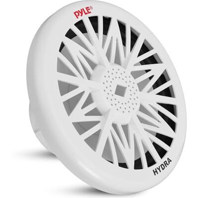 Pyle 8-Calowy Zewnętrzny Subwoofer Marine – 400 W, Pojedynczy Biały Wodoodporny Głośnik Basowy do Systemów Audio Marine, Montaż Pod Konsolą lub w Obudowie Małej Łodzi i Pojazdów Wodnych Pyle 8-Calowy Zewnętrzny Subwoofer Marine – 400 W, Pojedynczy Biały Wodoodporny Głośnik Basowy do Systemów Audio Marine, Montaż Pod Konsolą lub w Obudowie Małej Łodzi i Pojazdów Wodnych