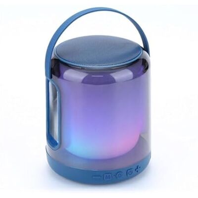 PRENDELUZ Przenośny czarny głośnik Bluetooth 360° LED PRENDELUZ Przenośny czarny głośnik Bluetooth 360° LED
